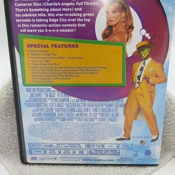 LOT - DVDs - Mask 1994 & Son of the Mask 2005 Jim Carrey Jaimie Kennedy - Picture 9 of 16